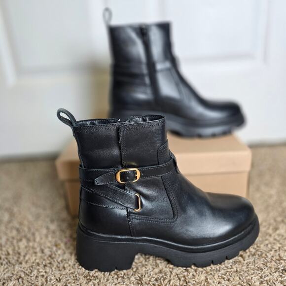 NWT Steve Madden Coletta‎ Boots Black Women's 9M - Picture 1 of 5